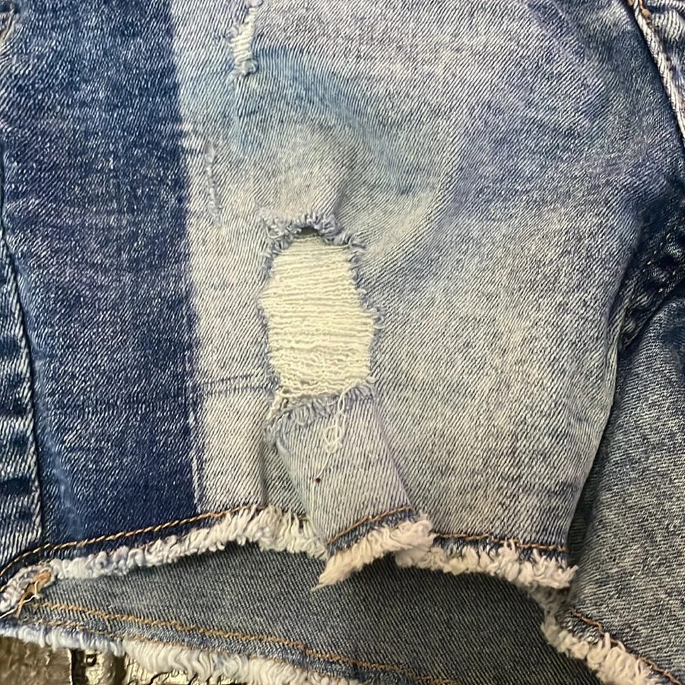 Girl’s Justice Distress Blue Jeans Shorts Slim Cut